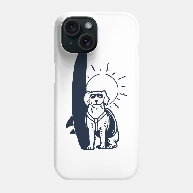 Surfing Dog Phone Case by evergreen_brand