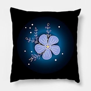 Blue flower Pillow