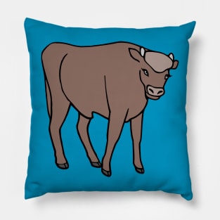 Brown Cow Pillow