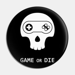 Game or Die SNES Pin