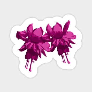 purple fuchsia Magnet