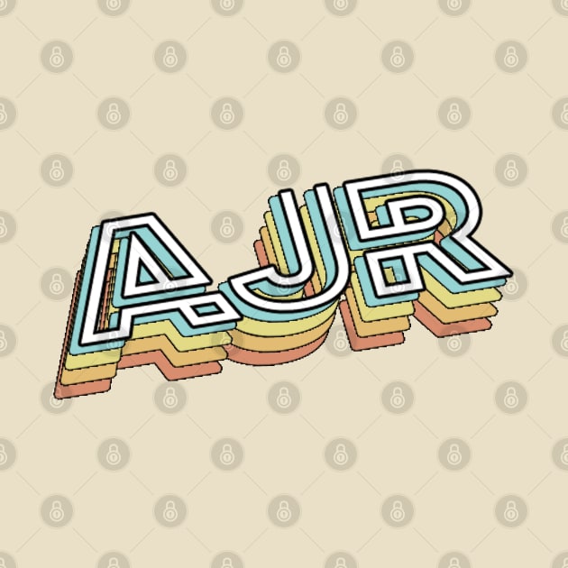 AJR Retro Typography Faded Style by PREMAN PENSIUN PROJECT