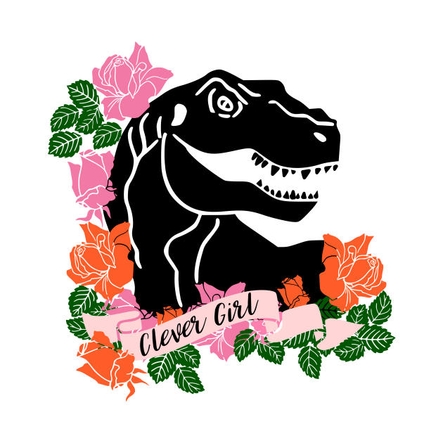 Clever Girl Dinosaur Print by kapotka