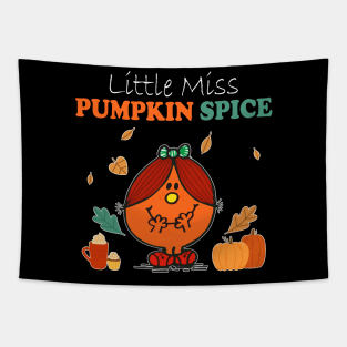 Little Miss Pumpkin Spice Thanksgiving Tapestry