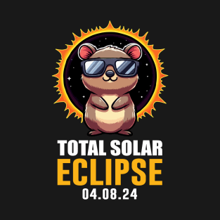 Total Solar Eclipse 2024 Quokka Solar Eclipse T-Shirt