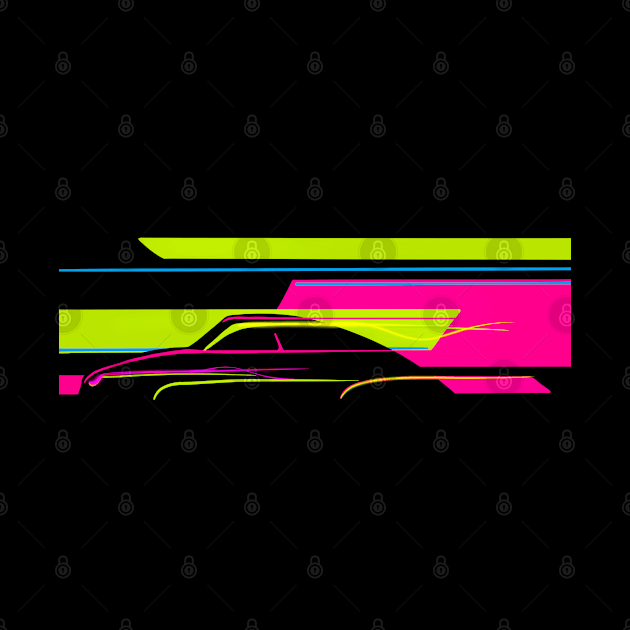 Neon speed car by Izzzzman