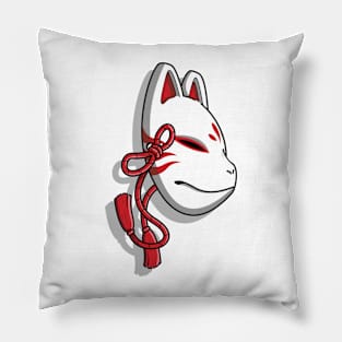 Japanese kitsune mask Pillow