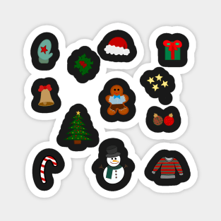 Christmas Doodles Sticker Pack Magnet