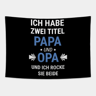 Papa Opa Vater Vatertags Geschenk Titel Spruch Tapestry