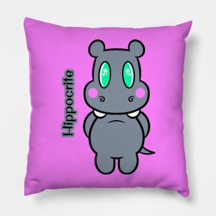 Hippocrite Hippo Pillow