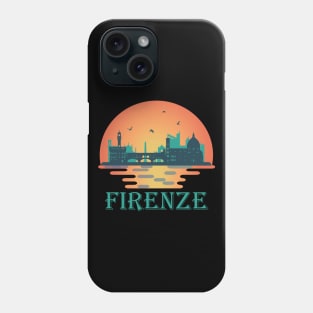 Firenze Italy Travel - Florence Skyline Landmarks Phone Case