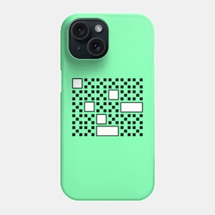 CUADRADOS COMO CÓDIGO QR Phone Case