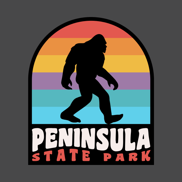 Peninsula State Park Camping Bigfoot Sasquatch Wisconsin by PodDesignShop