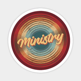 Ministry Vintage Circle Magnet