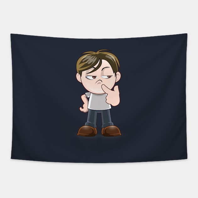 cute boy wondering Tapestry by EDSERVICES