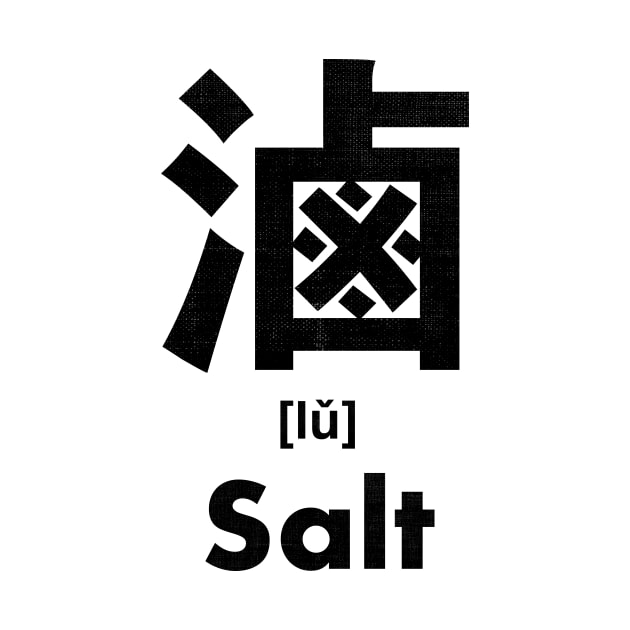 Salt Chinese Character (Radical 197) by launchinese