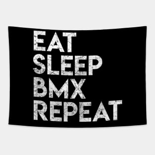 Eat Sleep BMX Repeat Tapestry