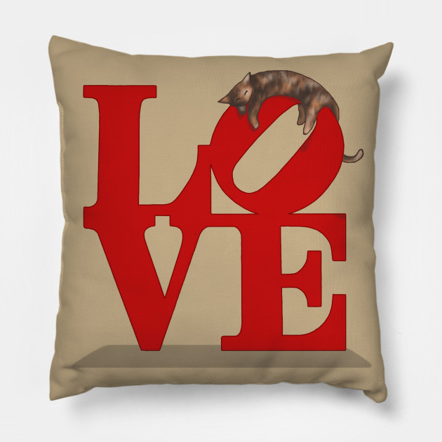 Philly Cat Love Philadelphia Love Sign Pillow Teepublic Au