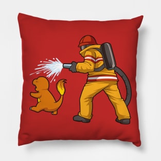Firefighter Fire Dinosaur Firefighter T-Shirt and Gift tshirt Pillow