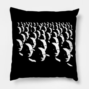 NPC Wojak Group - Meme Pillow