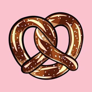 cute pretzel digital illustration T-Shirt