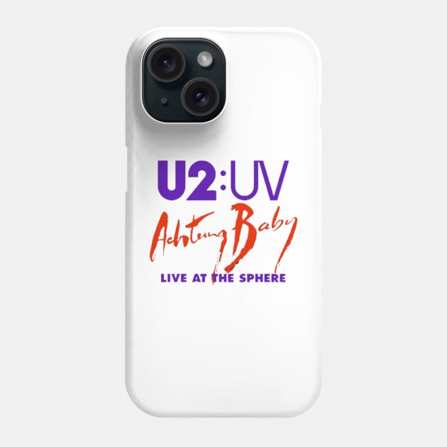 U2 : UV live at the sphere Phone Case by gingerbread37