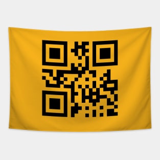 Smiling ☺ Happy Face -- QR Code Tapestry