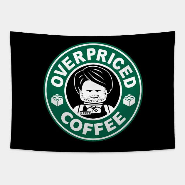 Overpriced Coffee Tapestry by CoinboxTees