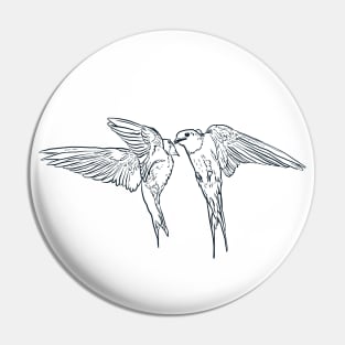 Barn Swallow Birds Pin