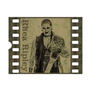 Rhea Ripley-Vintage Film Strip Concept T-Shirt