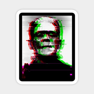 Glitched Frankenstein Magnet