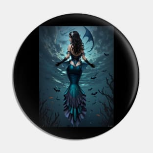 Gothic Beauty Under the Sea Pin