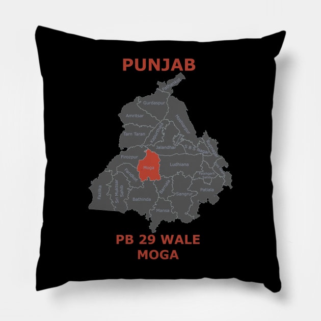 PB 29 Wale Moga Pillow by Lazy Dad Creations