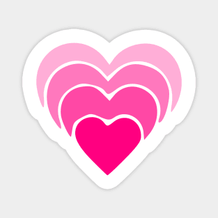 pink heart pattern Magnet