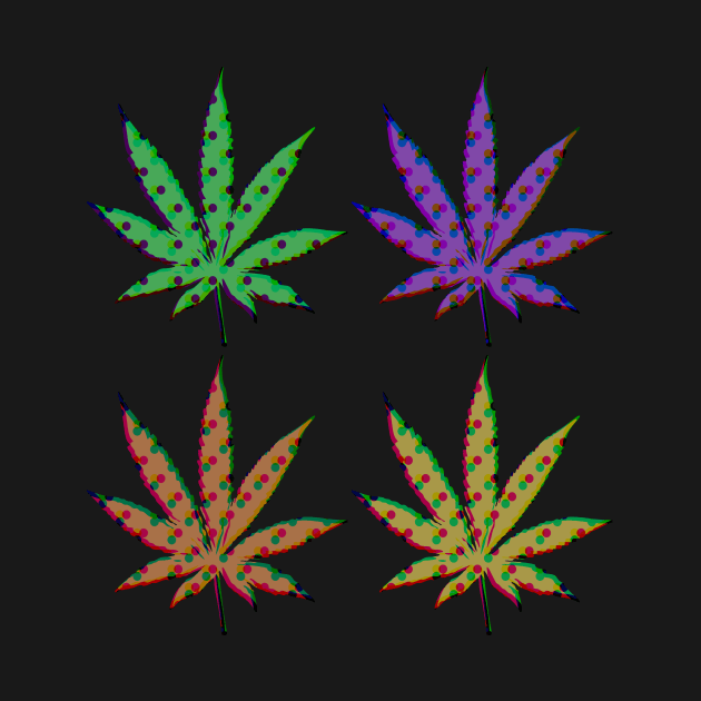 Cool Polka Dot Weed Plans Cannabis by Lin Watchorn 