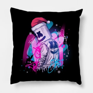 Marshmello graffiti christmas Pillow