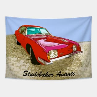 Studebaker Avanti Vintage Classic Car Tapestry