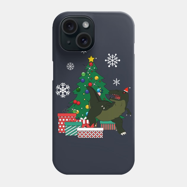 Sharptooth Around The Christmas Tree Land Before Time Phone Case by Nova5