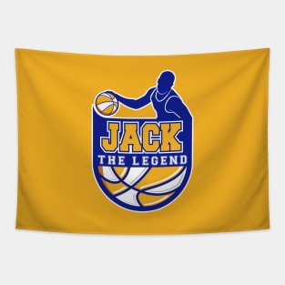 Jack The Legend Basketball Custom Player Your Name Tapestry