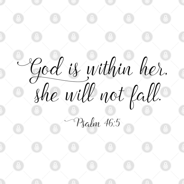 God is within her by ChristianLifeApparel