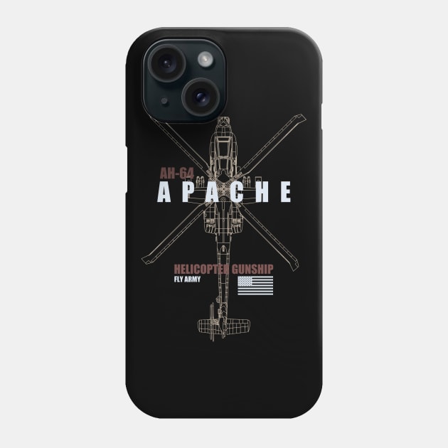 AH-64 Apache Phone Case by TCP