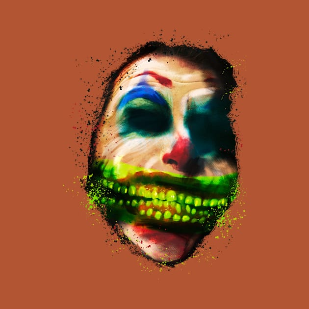 Can’t Sleep Scary Clown Smiling Green Teeth Halloween by ScaryClownShoppe