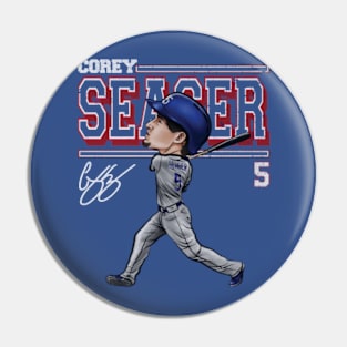 Corey Seager Texas Cartoon Pin