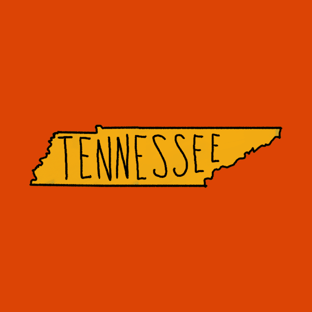 The State of Tennessee - Orange by loudestkitten