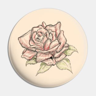 Rose pattern Pin