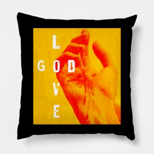 Love God - Golden Light Pillow