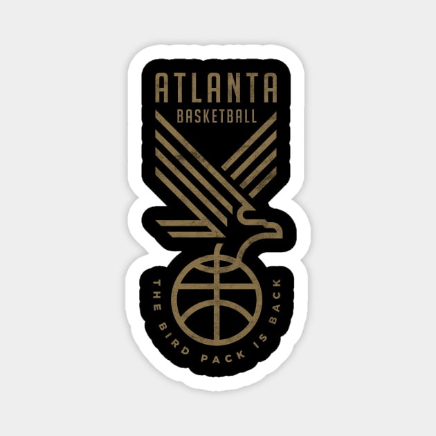 Atlanta Basketball, The Bird Pack is Back, Hawks Fan Magnet by BooTeeQue