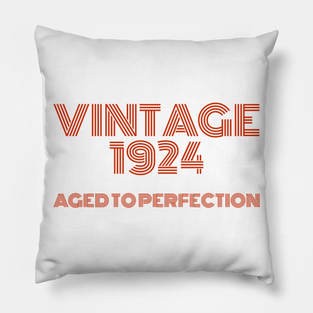 Vintage 1924 Aged to perfection. Pillow by MadebyTigger