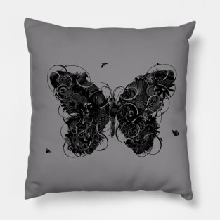 Butterfly No.1 b/w Pillow