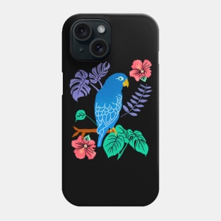 Parrot and Tropical Plants Phone Case